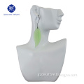 Faceless girl mannequin head makeup for jewelry display